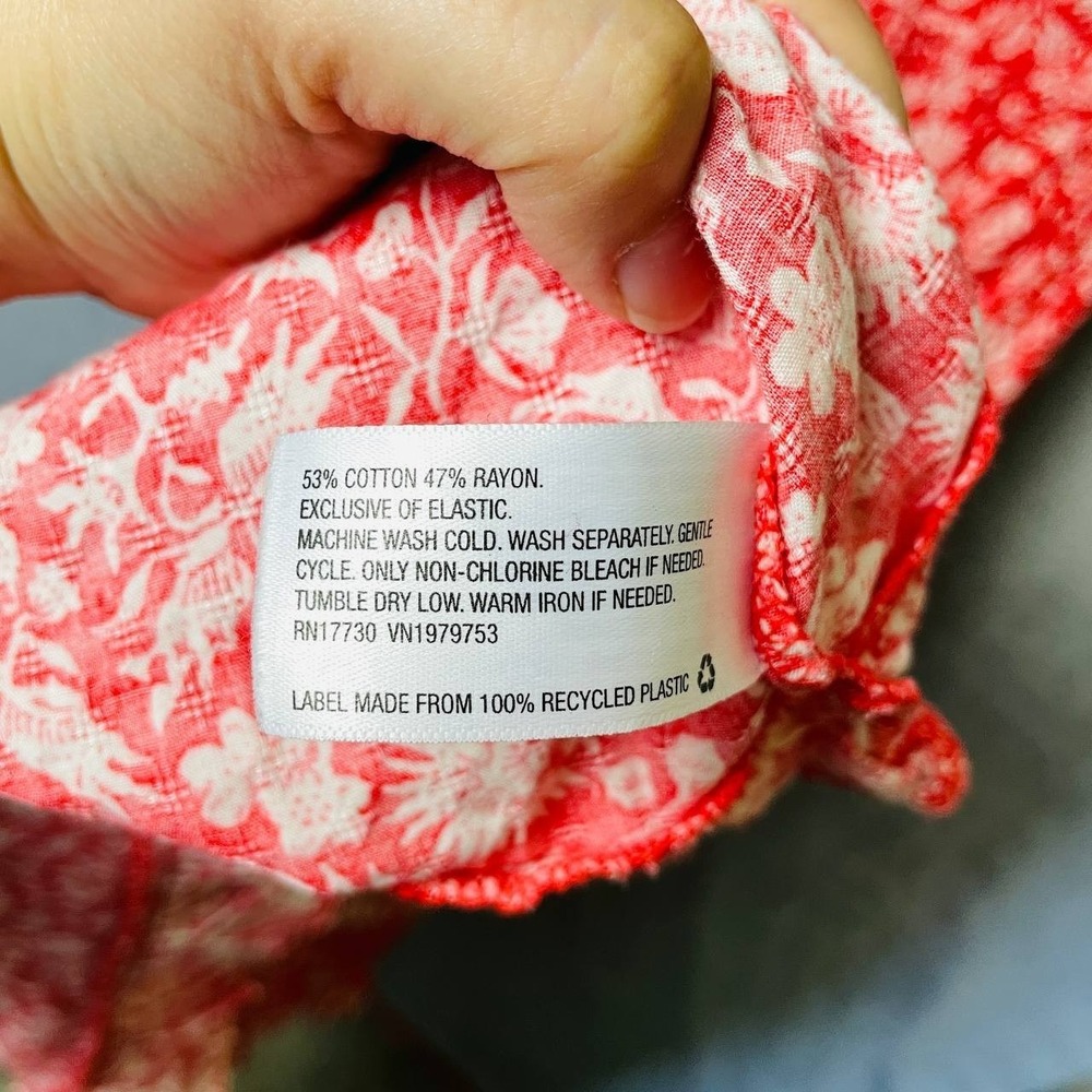 Universal Thread‎ Red Floral Tiered Maxi Dress XL Cottagecore Boho Prairie Flowy - Picture 7 of 7
